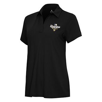 Women's Antigua Milwaukee Brewers World Series Participant 2026 Black Era Polo