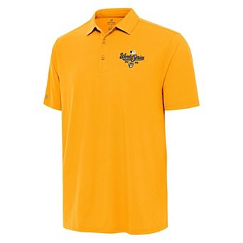 Men's Antigua Milwaukee Brewers World Series Participant 2026 Yellow Era Polo
