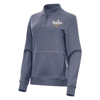 Women's Antigua Milwaukee Brewers World Series Participant 2026 Navy Crush 1/4 Zip Pullover