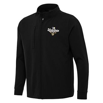 Men's Antigua Milwaukee Brewers World Series Participant 2026 Black Regard Jacket