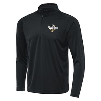 Men's Antigua Milwaukee Brewers World Series Participant 2026 Black 1/4 Zip Pullover
