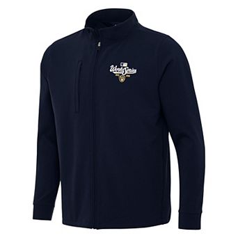 Men's Antigua Milwaukee Brewers World Series Participant 2026 Navy Regard Jacket