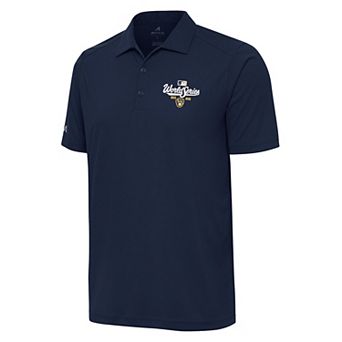 Men's Antigua Milwaukee Brewers World Series Participant 2026 Navy Tribute Polo