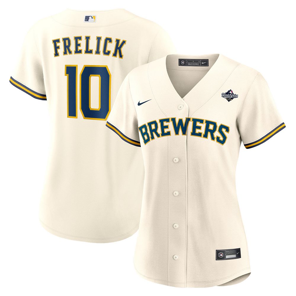 Women's Nike Sal Frelick Cream Milwaukee Brewers 2026 World Series Home ...