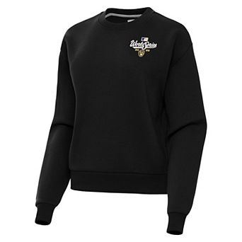Women's Antigua Milwaukee Brewers World Series Participant 2026 Black Victory Crewneck