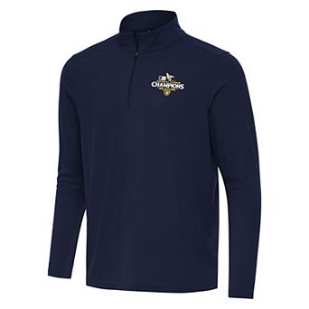 Men's Antigua Milwaukee Brewers League Champs 2026 Intent 1/4 Zip Pullover