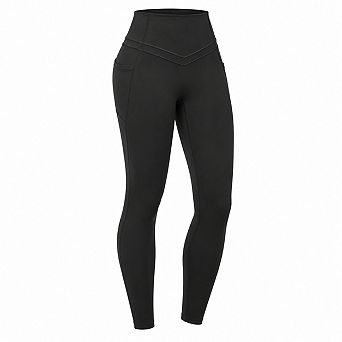 Women High Waisted Tummy Control Yoga Leggings With Pockets Compression Support