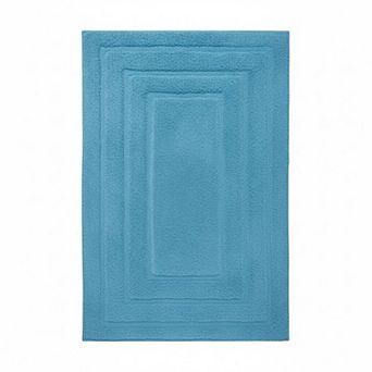 Stylish And Comfortable All Season Traditional Racetrack Design Cotton Bath Rug