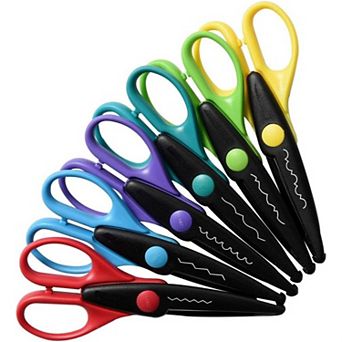 Zink 6 pc Colorful Decorative Edge Craft Scissor Set for Scrapbooking, DIY Arts, Crafts & School