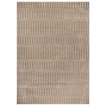 WRG Home Vertical Dash Soft Shag High-Low Indoor Area Rug