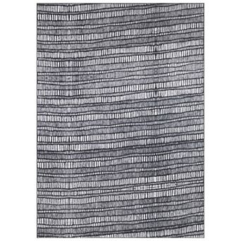 WRG Home Sketch Stripe Machine Washable Non-Slip Indoor Area Rug