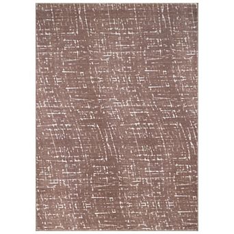 WRG Home Abstract Etching Machine Washable Non-Slip Indoor Area Rug