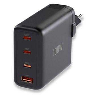 Turonic 100W USB-C Charger - 4-Port Fast Charging Station with 100W PD for Laptops, iPhones