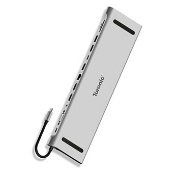 Turonic BYL-2003U2 Universal Docking Station 12-in-1 USB-C Hub, 100W PD, Dual HDMI 4K@30Hz, VGA