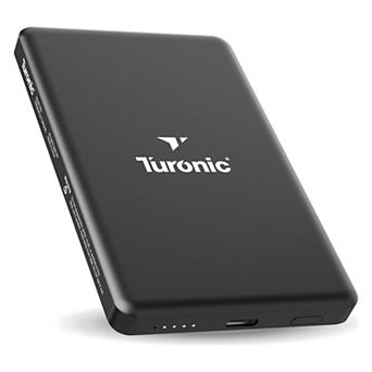 Turonic PB1 Magnetic Wireless Power Bank, 5,000 mAh, 15W Wireless + 20W USB-C, Slim