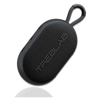 Treblab HD-Go - Ultra Portable Hand Held Speaker with Clip, 7W Power with Bass, 16H Playtime