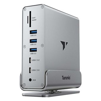 Turonic BYL-2519 Universal Docking Station, 15-in-1 USB 3.2 Hub, Dual HDMI 4K@60Hz, 100W PD