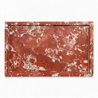 Natural Marble Stone Tray for Bathroom, 11.8x7.9 in