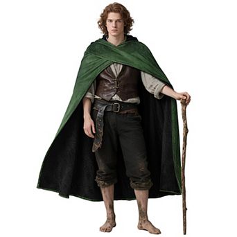 Medieval Hooded Velvet Cloak Renaissance Ranger Cape For Ren Faire LARP Cosplay