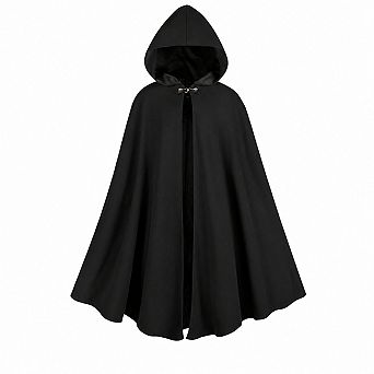 Velvet Medieval Renaissance Hooded Cloak Warm Cosplay Daily Wear