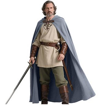 Medieval Linen Hooded Cloak Unisex Ren Faire Cosplay Costume