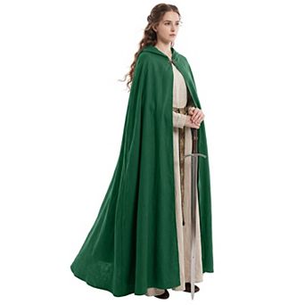 Medieval Renaissance Hooded Cloak Unisex Cosplay Cape