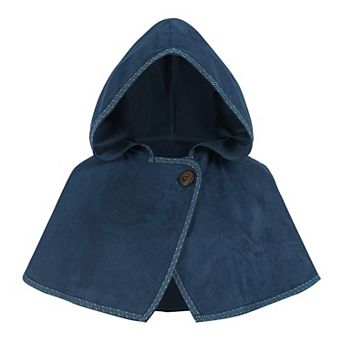 Women Renaissance Medieval Hooded Short Cape Floral Embroidery Cosplay Cloak
