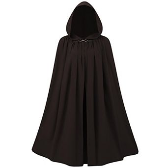 Unisex Medieval Hooded Cloak Renaissance Cape Cosplay Costume