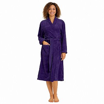 Women Soft Absorbent Kimono Bathrobe Quick Dry Spa Hotel Lounge Robe