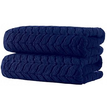 Turkish Cotton Luxury Jacquard Bath Towel Set of 6 Plush Absorbent Quick Dry