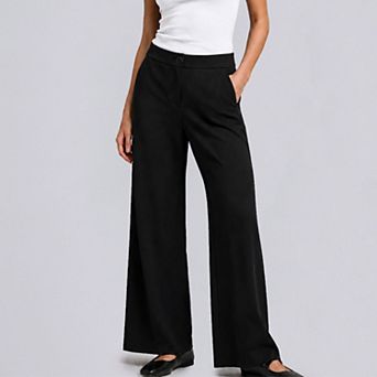 Nadia Wide Leg Pants Black
