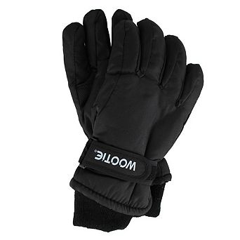 Wootie Kids' Solid Color Winter Ski Glove with Wrist Strap
