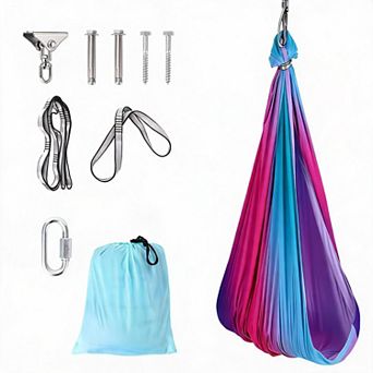 Dual-Layer Sensory Rocking Hammock Chair for Kids & Adults - Heavy Duty 59" x 55" Therapy Swing