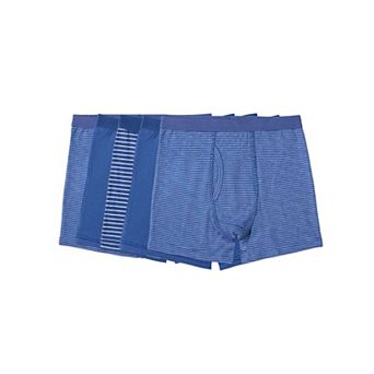 5 Pair Boys "Out Of The Blue" Cotton-Rich Tag-Free Knit Boxer Briefs