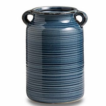 Ceramic Rustic Distressed Vase for Home Decor