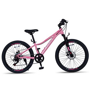 GNHCPV 24 Inch 6-Speed Mountain Bike for Kids Boys and Girls