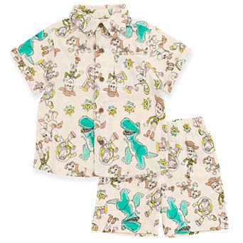 Disney's Toy Story Gauze Romper and Shirt and Shorts Set