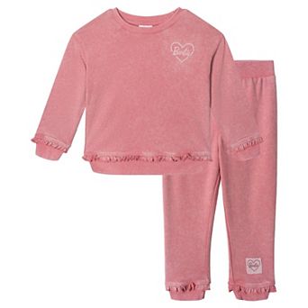 Barbie 2 pc Fleece Sweatshirt and Joggers Set