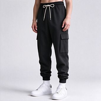 Men's Casual Cargo Jogger Pants with Drawstring Waist and Multi Pockets