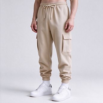 Men's Casual Cargo Jogger Pants with Drawstring Waist and Multi Pockets