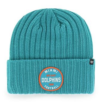 Men's '47 Aqua Miami Dolphins Ribbed Snowdrift Cuffed Knit Hat