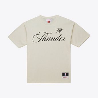Men's Mitchell & Ness Cream Oklahoma City Thunder Cookies & Cream T-Shirt