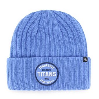 Men's '47 Light Blue Tennessee Titans Ribbed Snowdrift Cuffed Knit Hat
