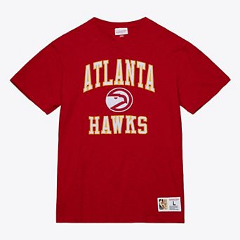 Men's Mitchell & Ness Red Atlanta Hawks Hardwood Classics Legendary Slub T-Shirt