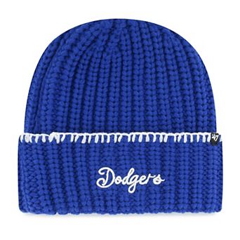 Women's '47 Royal Los Angeles Dodgers Blanket Stitch Cuffed Knit Hat