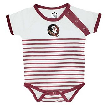 Newborn & Infant Little King Garnet/White Florida State Seminoles Shoulder Snap Bodysuit