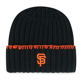 Women's '47 Black San Francisco Giants Blanket Stitch Cuffed Knit Hat
