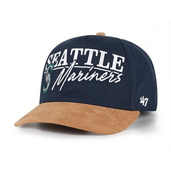 Men's '47 Navy/Light Brown Seattle Mariners Scribe Line Hitch Adjustable Hat