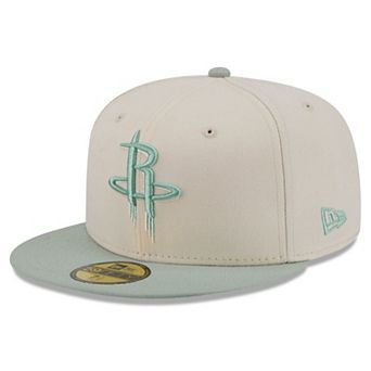 Men's New Era Cream/Light Green Houston Rockets Color Pack 2-Tone 59FIFTY Fitted Hat