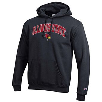 Men's Champion Black Illinois State Redbirds Powerblend Hoodie